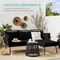 Best Choice Products Outdoor Woven Rope Sectional Patio Furniture, L-Shaped Conversation Set w/ Table